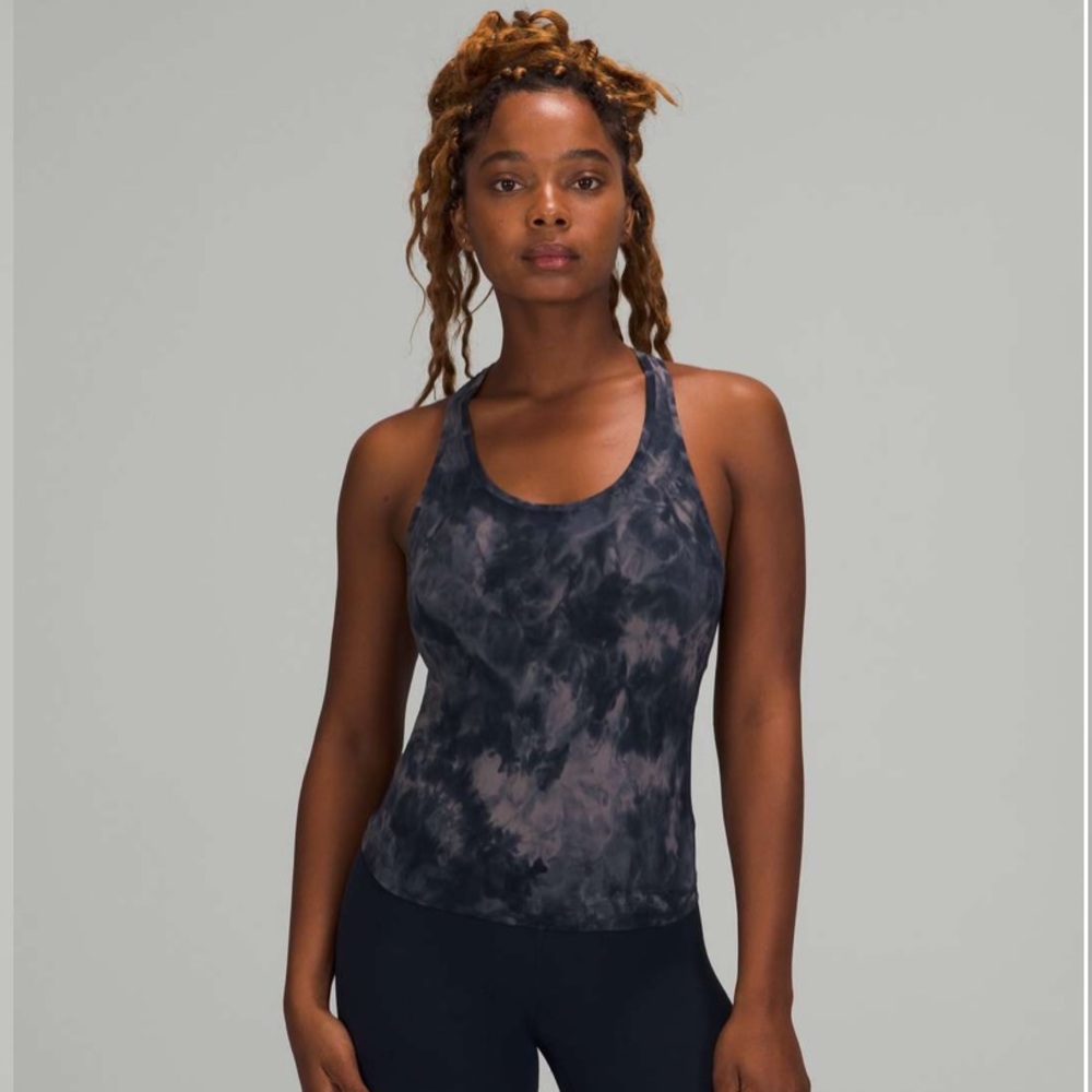Lululemon Cool Racerback Short Tank Top *Nulu - Diamond Dye True Navy Size 8